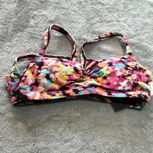 Colorful Floral Sports Bra